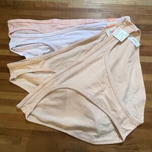 Jenni Women's Lace Trim Bikini Underwear, 4 panty pack XXXL